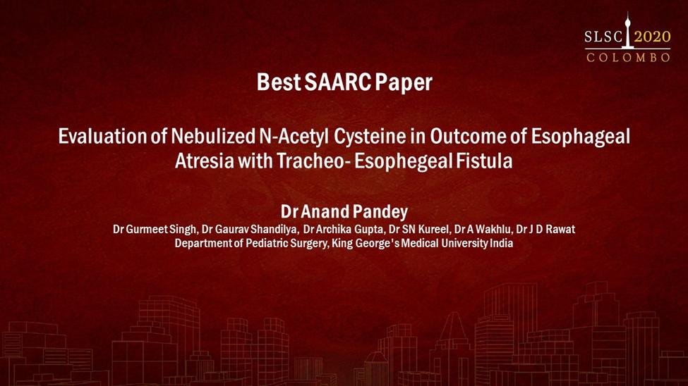 SAARC free paper session – 4th November 2020